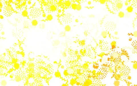 Light Orange vector natural backdrop with flowers Stock Illustration