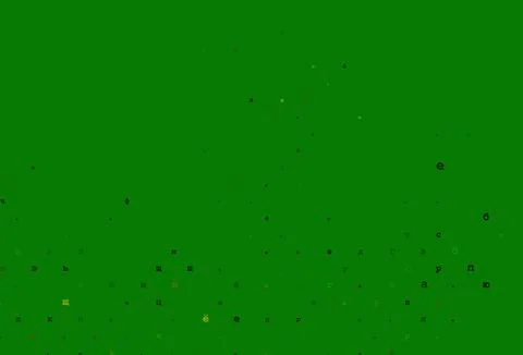 Light orange vector pattern with ABC symbols. Stock Illustration