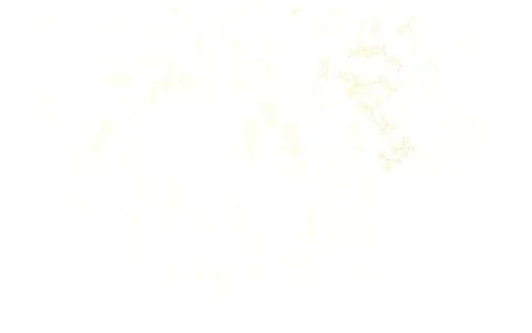Light Orange vector pattern with artificial intelligence network. イラスト素材