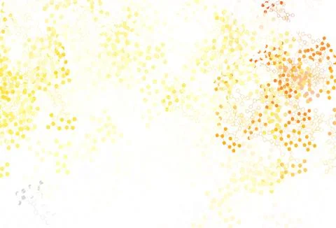 Light Orange vector pattern with artificial intelligence network. 스톡 일러스트