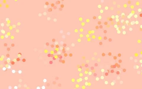 Light Orange vector pattern with artificial intelligence network. イラスト素材