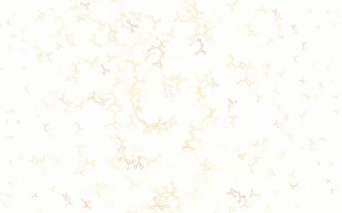 Light Orange vector pattern with artificial intelligence network. Stock Illustration