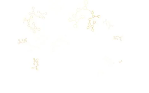 Light Orange vector pattern with artificial intelligence network. Stockillustratie