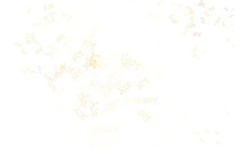 Light Orange vector pattern with artificial intelligence network. Illustrazione stock