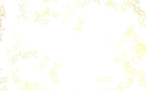 Light Orange vector pattern with artificial intelligence network. イラスト素材