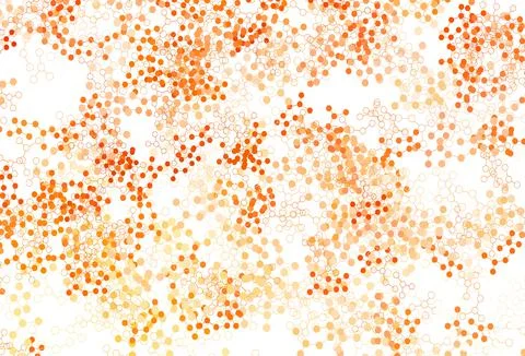 Light Orange vector pattern with artificial intelligence network. Stock Illustration