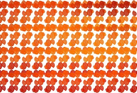 Light Orange vector pattern with bent ribbons. Stock Illustration