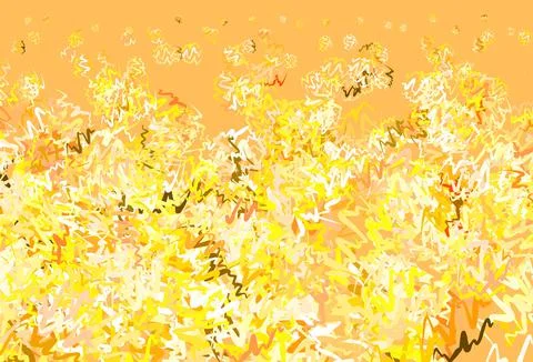 Light Orange vector pattern with bent lines. Stock Illustration