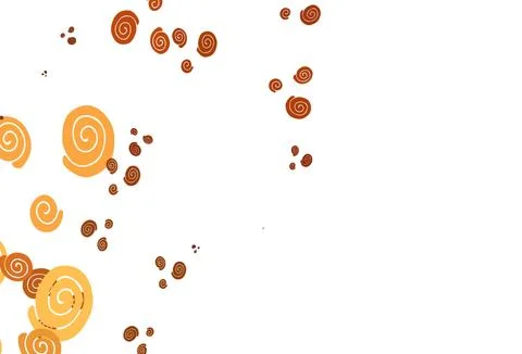 Light Orange vector pattern with bubble shapes. 스톡 일러스트