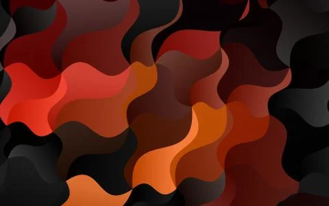 Light Orange vector pattern with bubble shapes. Illustrazione stock