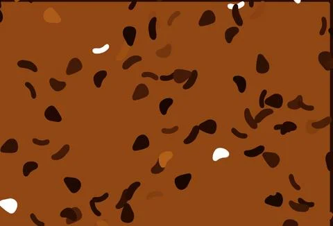 Light Orange vector pattern with chaotic shapes. Stock Illustration