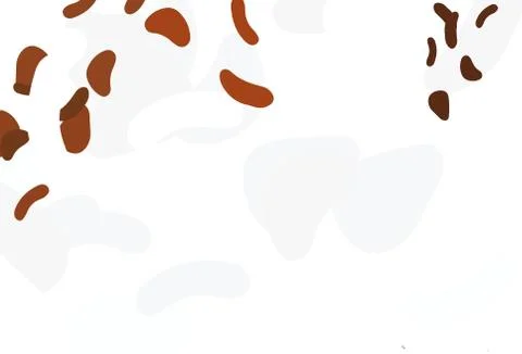 Light Orange vector pattern with chaotic shapes. Stock Illustration