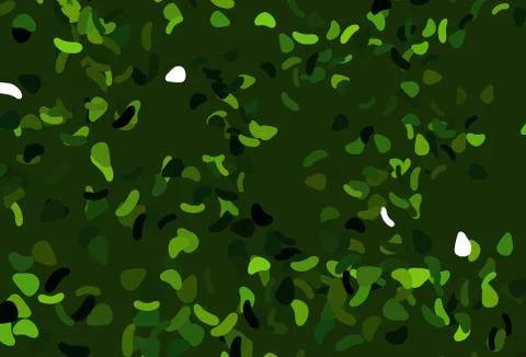 Light Orange vector pattern with chaotic shapes. Stock Illustration