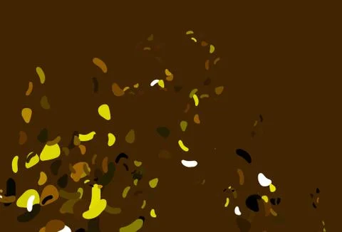 Light Orange vector pattern with chaotic shapes. Stock Illustration