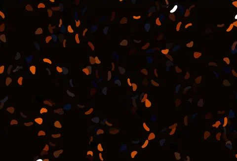 Light Orange vector pattern with chaotic shapes. Stock Illustration