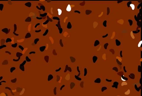 Light Orange vector pattern with chaotic shapes. Stock Illustration