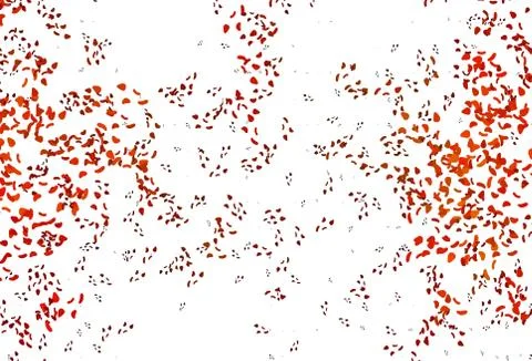 Light Orange vector pattern with chaotic shapes. Stock Illustration