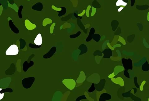 Light Orange vector pattern with chaotic shapes. Stock Illustration