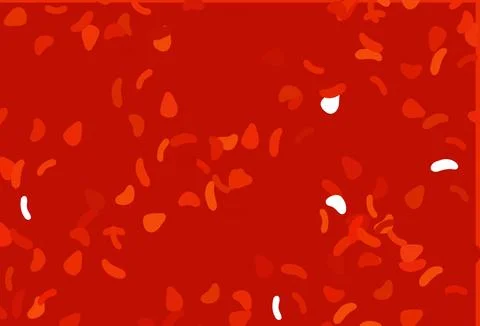 Light Orange vector pattern with chaotic shapes. Stock Illustration
