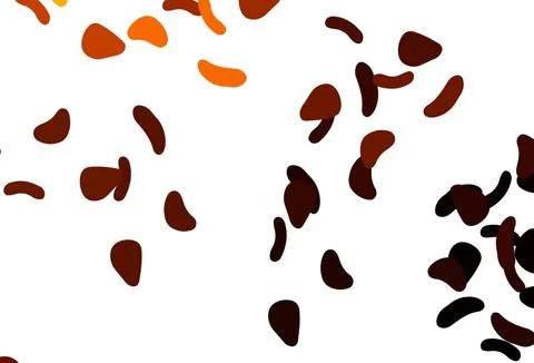 Light Orange vector pattern with chaotic shapes. Stock Illustration