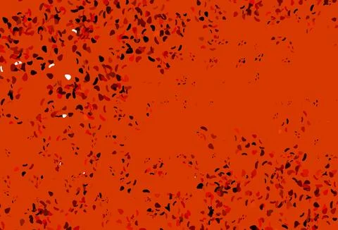 Light Orange vector pattern with chaotic shapes. Stock Illustration