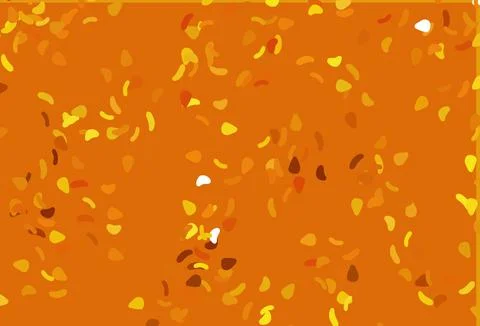 Light Orange vector pattern with chaotic shapes. Stock Illustration