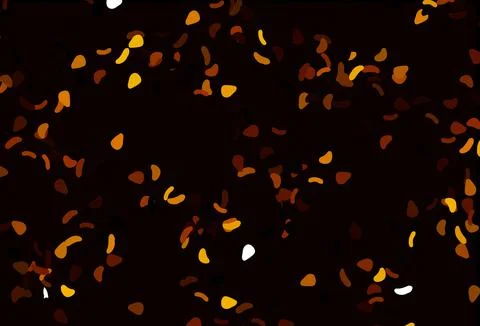 Light Orange vector pattern with chaotic shapes. Stock Illustration