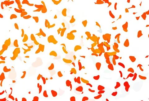 Light Orange vector pattern with chaotic shapes. Stock Illustration