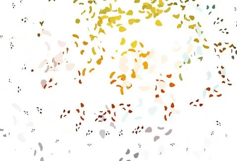 Light orange vector pattern with chaotic shapes. Stock Illustration