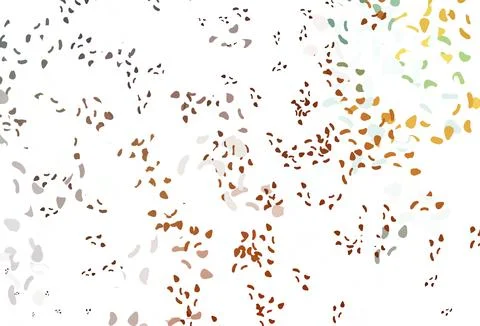 Light orange vector pattern with chaotic shapes. Stock Illustration