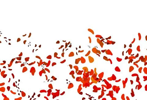 Light Orange vector pattern with chaotic shapes. Stock Illustration