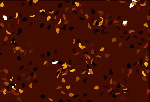 Light Orange vector pattern with chaotic shapes. Stock Illustration