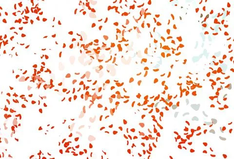 Light orange vector pattern with chaotic shapes. Stock Illustration