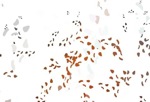 Light orange vector pattern with chaotic shapes. Stock Illustration