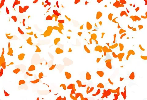 Light Orange vector pattern with chaotic shapes. Stock Illustration