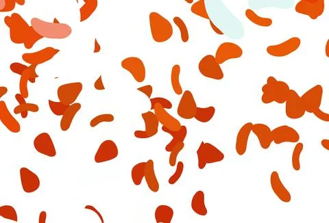 Light Orange vector pattern with chaotic shapes. Stock Illustration
