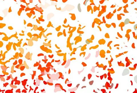 Light Orange vector pattern with chaotic shapes. Stock Illustration
