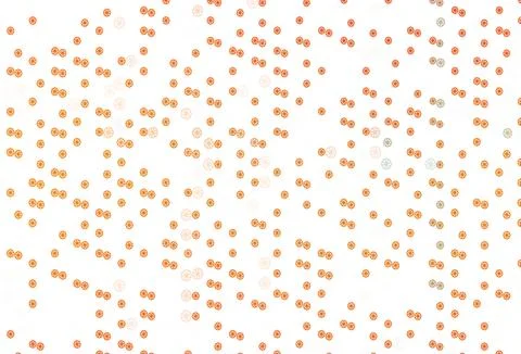 Light Orange vector pattern with christmas snowflakes. 库存插图