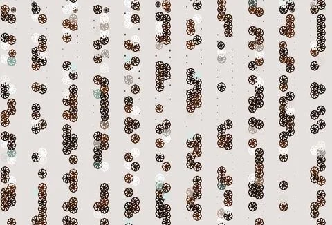Light Orange vector pattern with christmas snowflakes. Stock Illustration
