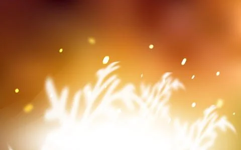 Light Orange vector pattern with christmas snowflakes. Illustrazione stock