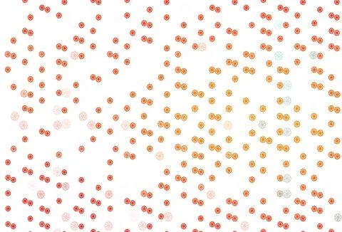 Light Orange vector pattern with christmas snowflakes. Stock Illustration