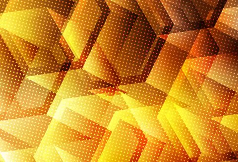 Light Orange vector pattern with colorful hexagons. イラスト素材