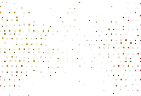 Light Orange vector pattern with crystals, rectangles. Stock Illustration