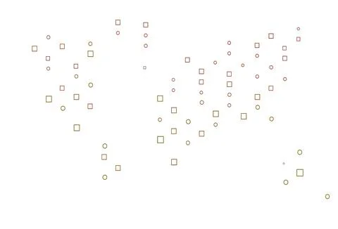 Light Orange vector pattern with crystals, rectangles. Stock Illustration