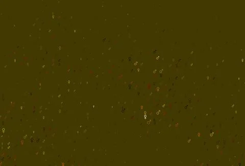 Light orange vector pattern with gender elements. イラスト素材