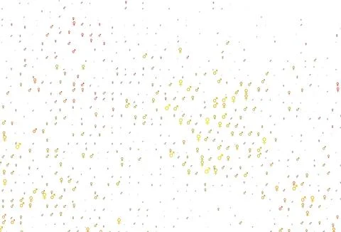 Light orange vector pattern with gender elements. Stockillustratie