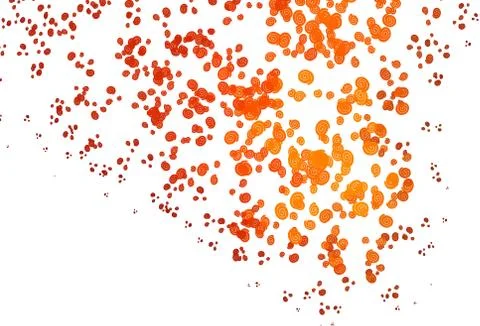 Light Orange vector pattern with lava shapes. Stock Illustration