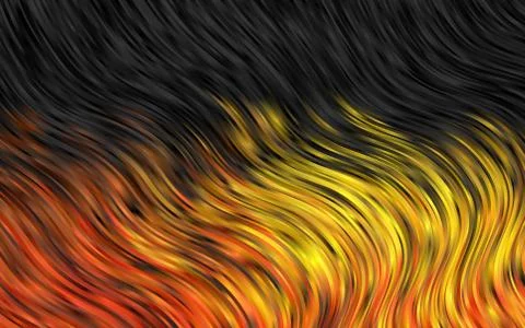 Light Orange vector pattern with lava shapes. Stock Illustration