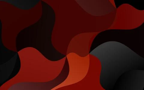 Light Orange vector pattern with lava shapes. Stock Illustration