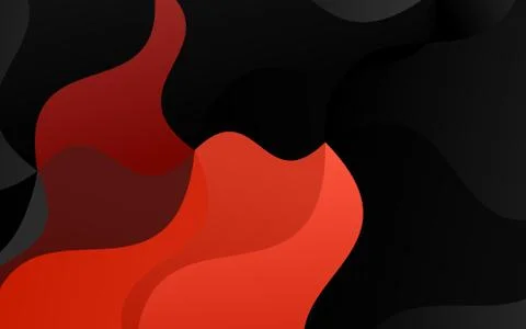 Light Orange vector pattern with lava shapes. Stock Illustration